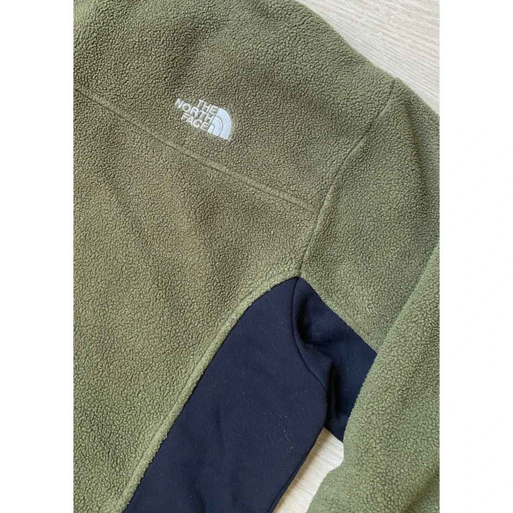 Vtg The North Face Fleece Jacket Men’s XL Green Black Gorpcore Outdoors‎ Hiking